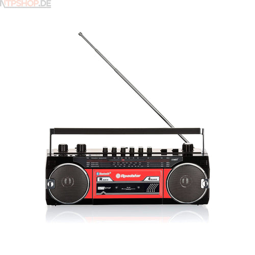 Roadstar RCR-3025EBT Vintage-Radio(Kassette, FM-Radio, Bluetooth, USB, SD, Kopfhörer-Anschluss) B-Ware (R2F1)