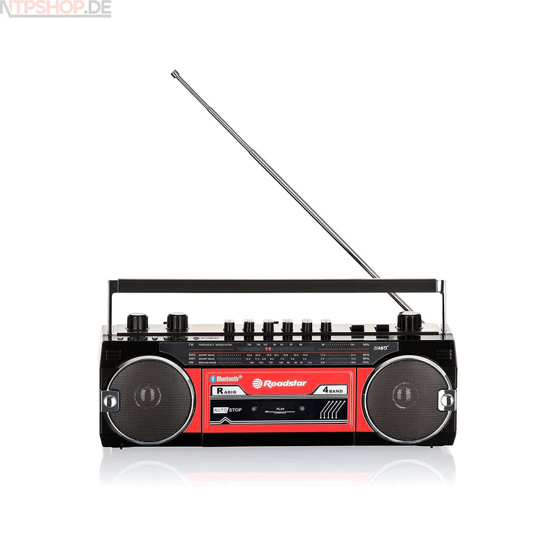 Laden Sie das Bild in Galerie -Viewer, Roadstar RCR-3025EBT Vintage-Radio(Kassette, FM-Radio, Bluetooth, USB, SD, Kopfhörer-Anschluss) B-Ware (R2F1)
