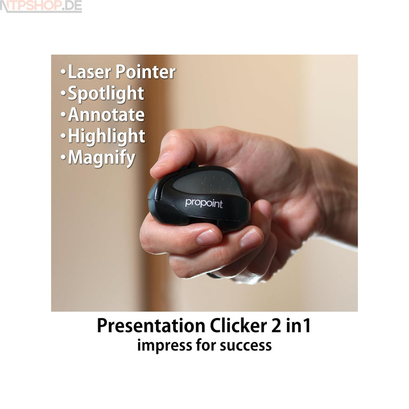 Laden Sie das Bild in Galerie -Viewer, Swiftpoint SM600-S ProPoint Wireless Mini Maus &amp; Presenter Bluetooth ergonomisch
