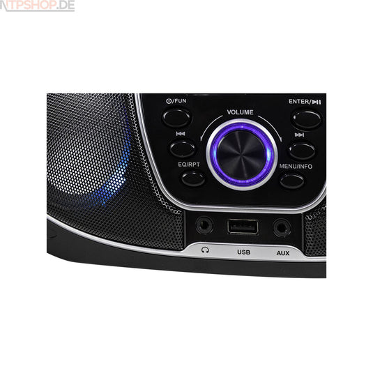 Trevi CMP 588 DAB CD-Player mit DAB+, USB- und Aux-In-Anschluss und LED Beleuchtung - New-Tech-Products GmbH NTP NTPShop.de www.ntpshop.de www.new-tech-products.de all4living Onlineshop Online Store Gadgets Elektrogeräte