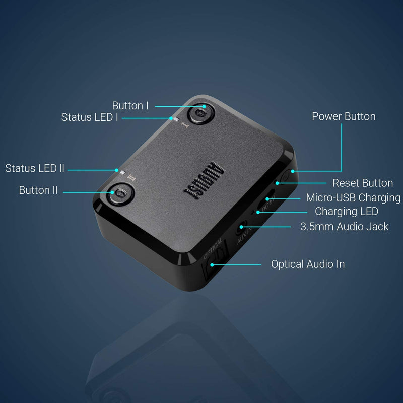 Laden Sie das Bild in Galerie -Viewer, August MR270HD Dual Bluetooth Transmitter - New-Tech-Products GmbH NTP NTPShop.de www.ntpshop.de www.new-tech-products.de all4living Onlineshop Online Store Gadgets Elektrogeräte
