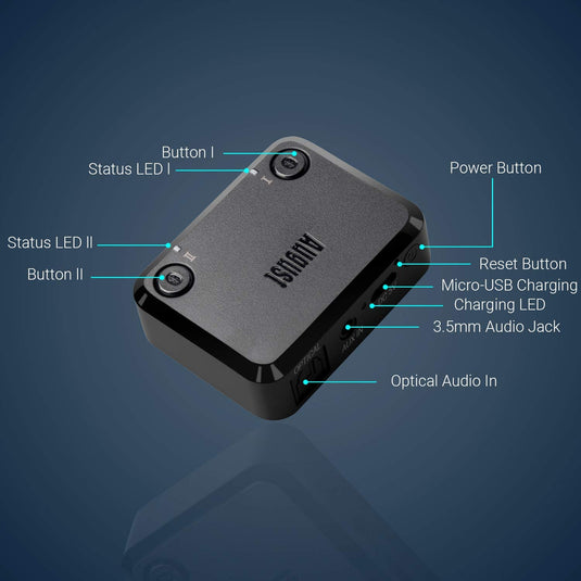 August MR270HD Dual Bluetooth Transmitter - New-Tech-Products GmbH NTP NTPShop.de www.ntpshop.de www.new-tech-products.de all4living Onlineshop Online Store Gadgets Elektrogeräte