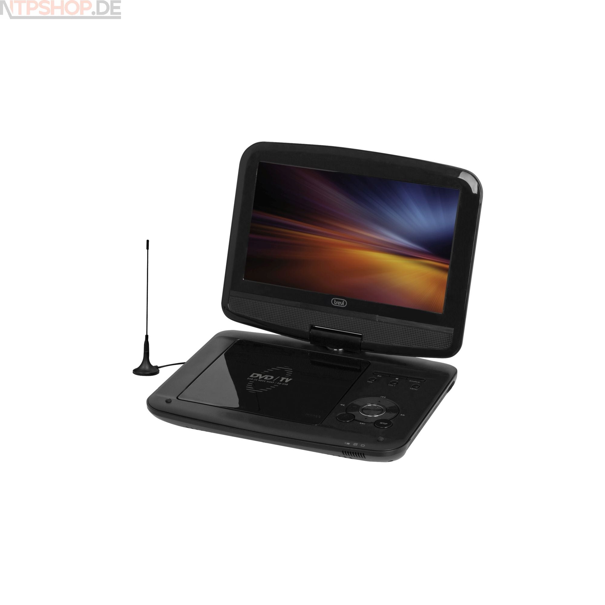 Portabler Dvd Player Mit Dvb T Empfänger Trevi DVBX 1418 HE Portabler DVD-Player mit einem 22,9 cm Display – New