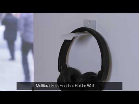 Laden und spielen Sie Video in Galerie -Viewer, Multibrackets 2036 M Headset Holder Kopfhörerhalterung Wandmontierbar

